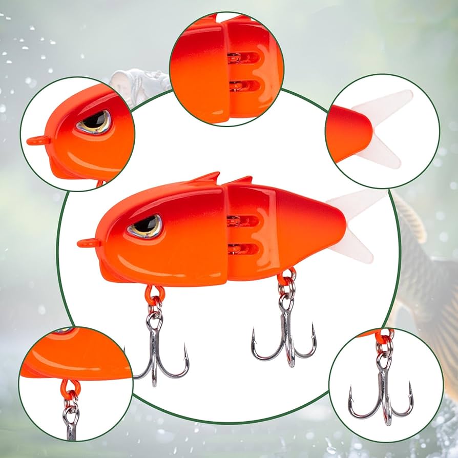 Amazon.com : Xisakaca 7 Pcs Swimbait Fishing Lures, Slow